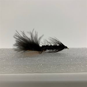 MOUCHE DARK OLIVE / BLACK WOLLY BUGGER H6