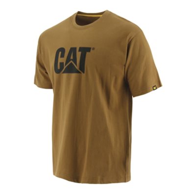 CATERPILLAR T-SHIRT MARRON TM LOGO TEE NOIR 