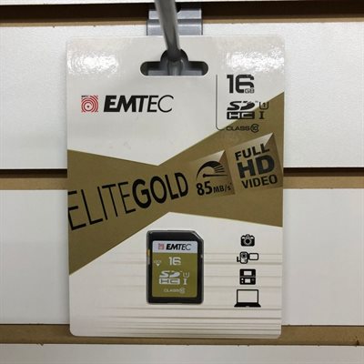 Carte SDHC 16GB Classe 10 Gold