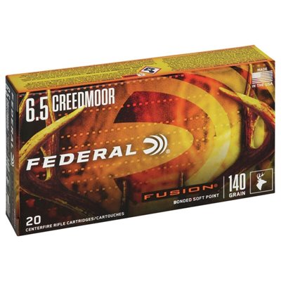 FUSION MUNITION CAL. 6.5 CREEDMOOR 140 GR BONDED SOFT POINT F65CRDFS1