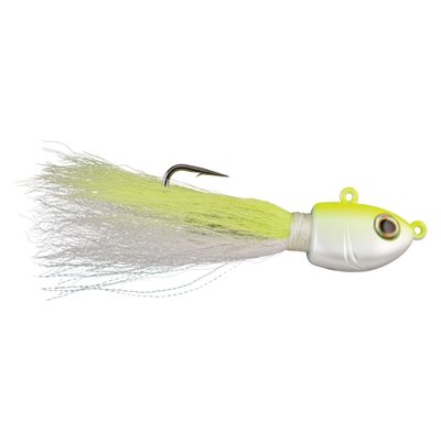 BUCKTAIL JIG 3 / 4 OZ WHITE / CHARTREUSE FUSION 19